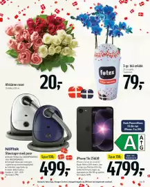 Føtex tilbudsavis uge 38 Side 24: IPhone 17e 256GB €4.799,00, Afskårne roser €20,00