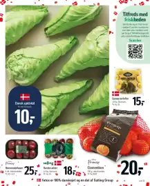 Føtex tilbudsavis uge 38 Side 30: Samsø kartofler €15,00, Dansk spidskål €10,00