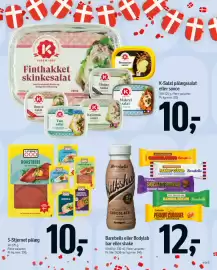 Føtex tilbudsavis uge 38 Side 5: K-Salat pålægssalat eller sauce €10,00, Barebells eller Bodylab bar eller shake €12,00