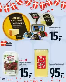 Føtex tilbudsavis uge 38 Side 6: Mammen fødselsdagsost €95,00, Økologiske stenfrie røde druer €15,00