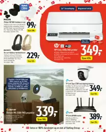 Føtex tilbudsavis uge 38 Side 63: Philips TAT1300 trådløse in-ear €99,00, TP-Link AX1500 router €389,00