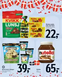 Føtex tilbudsavis uge 38 Side 7: Marabou plade, bites eller Twist €22,00, Nutella €65,00