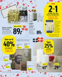 Føtex tilbudsavis uge 38 Side 77: Windsor LED bloklys €41,25, Bolsius duftpinde €29,25