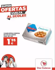 Folleto Díaz Cadenas Página 2: Ribeira - zamburiñas en salsa vieira €1,95
