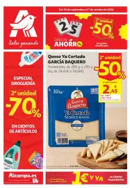 Folleto Alcampo Página 1: García baquero - queso ya cortado €2,45
