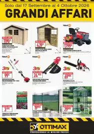 Catalogo Ottimax Pagina 8: Newton motosega 37,2 cc €69,90, Trattorino Kansas 452 cc €1.799,00