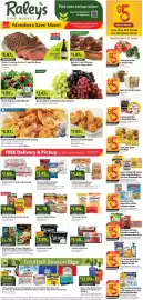 Raley's weekly ad week 38 Page 1: Rosarita Refried Beans €5,00, Doritos, Ruffles, Tostitos or Simply NKD Snacks €2,49
