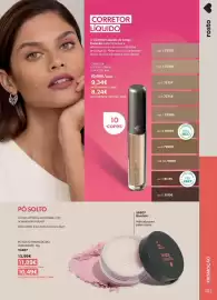 Folheto O Boticário Página 109: Pó solto translúcido instamatte €11,89, Corretivo liquido longa duracao €8,24