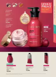 Folheto O Boticário Página 17: NativaSPA creme hidratante para mãos €11,99, NativeSPA ameixa body splash €21,99
