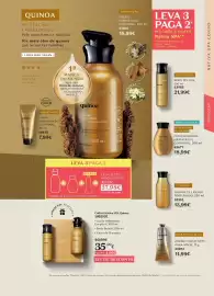 Folheto O Boticário Página 23: Óleo glorioso hidratante corporal nativa spa €18,99, NativaSPA quinoa body splash €21,99