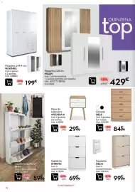 Folheto Conforama Página 12: Cómoda NELS €84,99, Roupeiro helen €429,00