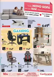 Folheto Conforama Página 3: Secretária Anko €79,99, Cadeira de gaming gigi €114,00