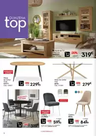 Folheto Conforama Página 6: Mesa de jantar fixa diya €279,00, Cadeira seul €84,99