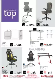 Folheto Conforama Página 9: Cadeira de Gaming Eclipse €159,00, Cadeira de diretor lula €139,90