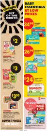 No Frills flyer week 38 Page 6: Huggies natural care €24,00, Pampers easy ups €26,99
