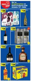 Real Canadian Liquorstore flyer Page 3: Tom Gore Cabernet Sauvignon €14,00, Don Julio Tequila Reposado €99,00