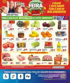 Encarte Max Atacadista Página 1: Repolho verde ou beterraba €2,99, Garden - kiwi fruit disney bandeja €8,99