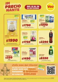 Catálogo Supermercados Vea Página 1: Vea - leche larga vida brk. 1lt €1.890,00, Cuisine - yerba mate con hierbas €1.750,00