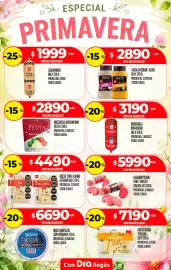 Folleto Supermercados DIA semana 38 Página 2: ESPECIAL · PRIMAVERA -25% $1999 C/U DIO Leber. wurst PRECIO FINAL CON