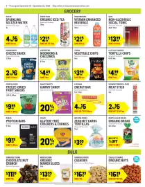 New Seasons Market weekly ad week 38 Page 5: Crispy Green freeze-dried fruit snacks €9,99, Smart Sweets Gummy Candy