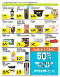 New Seasons Market weekly ad week 38 Page 7: New Seasons organic orange juice €8,49, Mush overnight oats €4,00