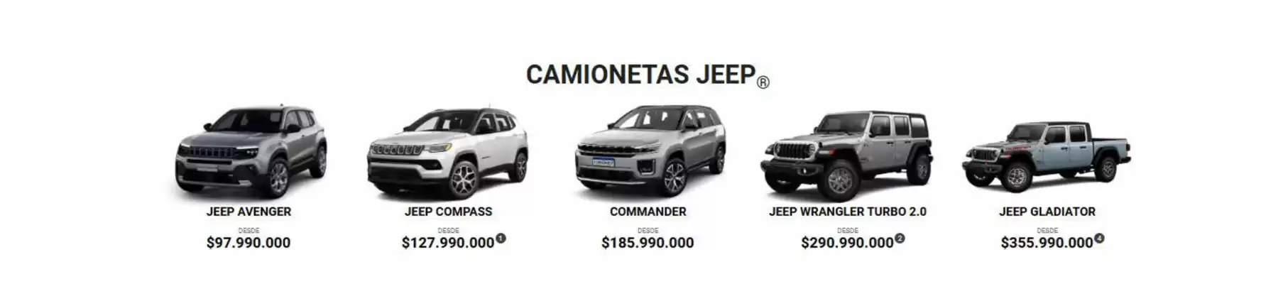 Jeep (válido hasta 2-10)