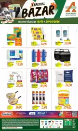 Folheto Atacadão Página 1: Pacote - toalha de papel €18,98, Embalixo - saco de lixo €22,98