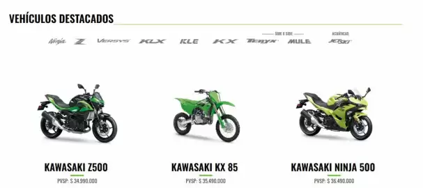 Catálogo Kawasaki Página 1