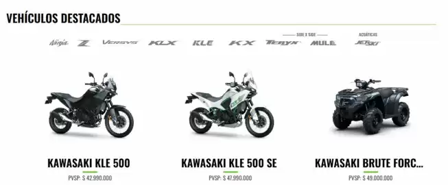 Catálogo Kawasaki Página 2