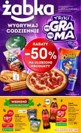 Żabka gazetka tydzień 38 Strona 1: Lody Ben&Jerry's €19,99, Napój Coca-Cola €5,50