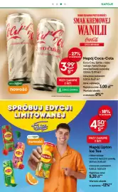 Żabka gazetka tydzień 38 Strona 18: Napój Coca-Cola €3,99, Napój Lipton Ice Tea €4,50