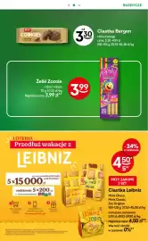 Żabka gazetka tydzień 38 Strona 24: Ciastka Leibniz €4,50, Ciastka Bergen €3,30