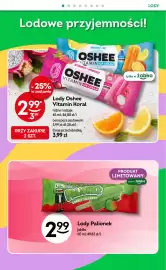 Żabka gazetka tydzień 38 Strona 42: Lody Oshee Vitamin Koral €2,99, Lody Palionek €2,99