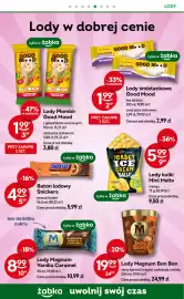 Żabka gazetka tydzień 38 Strona 46: Lody Magnum Bon Bon €19,99, Lody Magnum Vanilla Caramel €8,99