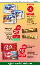 Żabka gazetka tydzień 38 Strona 66: Baton Lion klasyczny, white €2,50, Wafel Knoppers €1,90