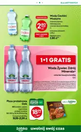 Żabka gazetka tydzień 38 Strona 77: Woda Żywiec Zdrój Minerals+, Woda Cechini Muszyna €2,80