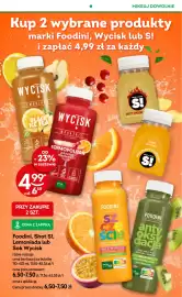 Żabka gazetka tydzień 38 Strona 79: Foodini, Shot S!, Lemoniada lub Sok Wycisk €4,99