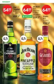 Żabka gazetka | Alkohole Strona 10: Whisky Grant's Triple Wood €64,99, Whisky Clan Campbell €54,99