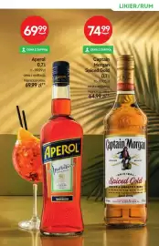 Żabka gazetka | Alkohole Strona 17: Aperol €69,99, Captain Morgan Spiced Gold €74,99
