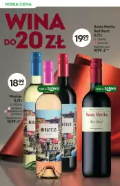 Żabka gazetka | Alkohole Strona 10: Wino białe Miratejo wytrawne €18,99, Wino czerwone Santa Martha Red Blend wytrawne €19,99