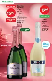 Żabka gazetka | Alkohole Strona 20: Wino musujące Beauvillon Sparkling Rose €15,00, Wino bezalkoholowe musujące Cin €19,99