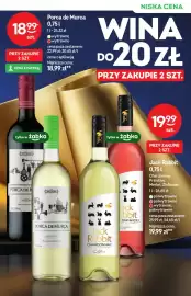 Żabka gazetka | Alkohole Strona 7: Wino czerwone Porca de Murca wytrawne €18,99, Wino białe Jack Rabbit Chardonnay €19,99