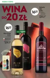 Żabka gazetka | Alkohole Strona 8: Wino czerwone Kadarka Old półsłodkie €16,99, Wino białe Flow Cuvee półwytrawne €16,99