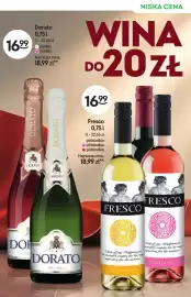 Żabka gazetka | Alkohole Strona 9: Wino białe Fresco półsłodkie €16,99, Wino musujące Dorato różowe słodkie €16,99