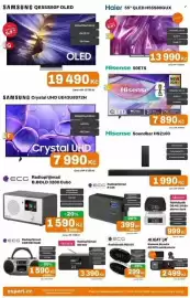 Expert leták týden 38 Strana 5: Haier 55" QLED H55S80GUX €13.990,00, Samsung qe55s90f oled €19.490,00