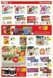 Folleto FROIZ Página 11: Helios mermelada albaricoque o fresa €2,49, Huesitos original €1,95