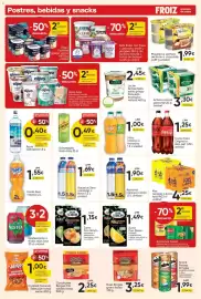 Folleto FROIZ Página 8: Schweppes limón €0,49, Activia natural €3,30
