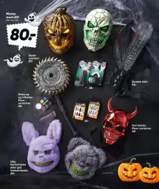 Bilka tilbudsavis Side 14: Lilla kaninmaske eller grå bamsemaske €60,00, Foil maske €45,00