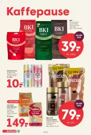 SPAR tilbudsavis uge 38 Side 21: Nescafé Instant Kaffe €79,00, BKI formålet kaffe €39,00