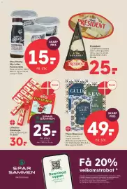 SPAR tilbudsavis uge 38 Side 9: Them Skæreost €49,00, Lillebror Ostehaps €25,00